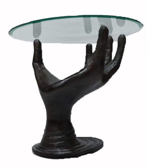 Down-up of palm table's unique base