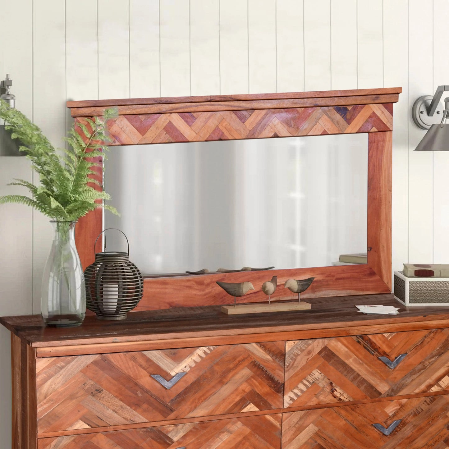 Reclaimed wood Andover Mirror