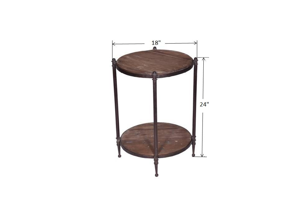 Kaarlo Round Side Table with its dimensions.