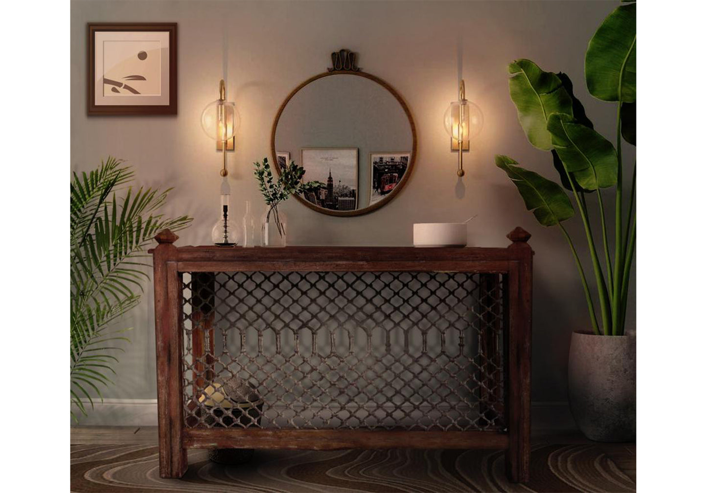 Hendrika Console Table in a styled setting