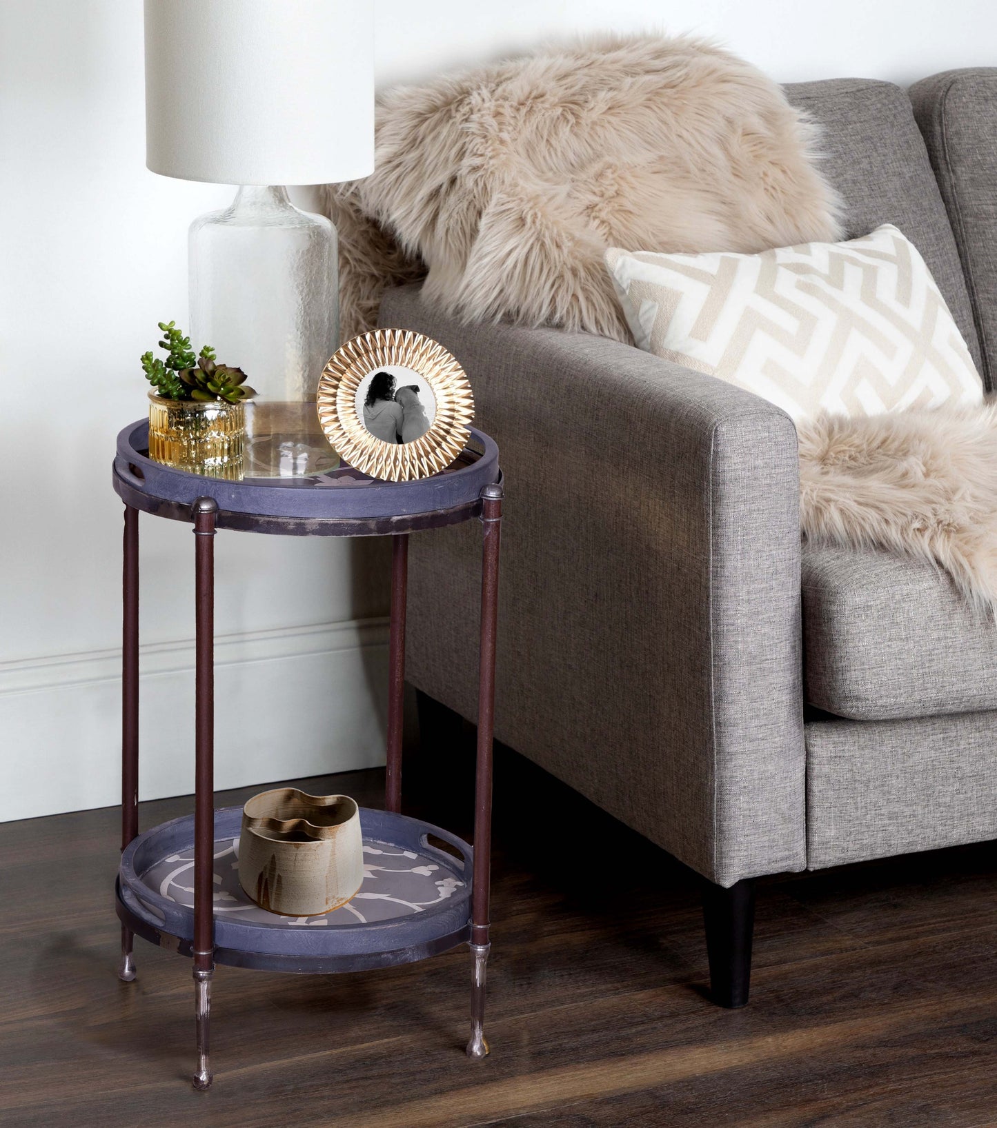 Winfield End Table in living room setting.