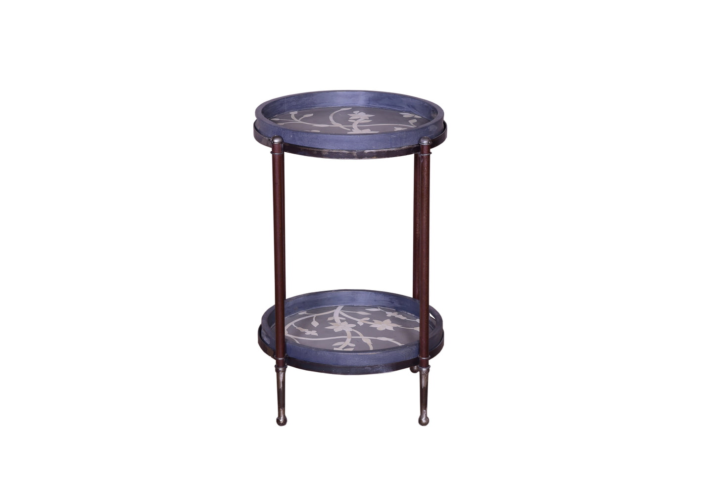 Winfield End Table showing distance between tray.