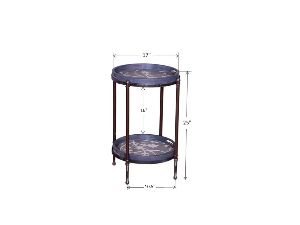 Winfield End Table with dimensions.