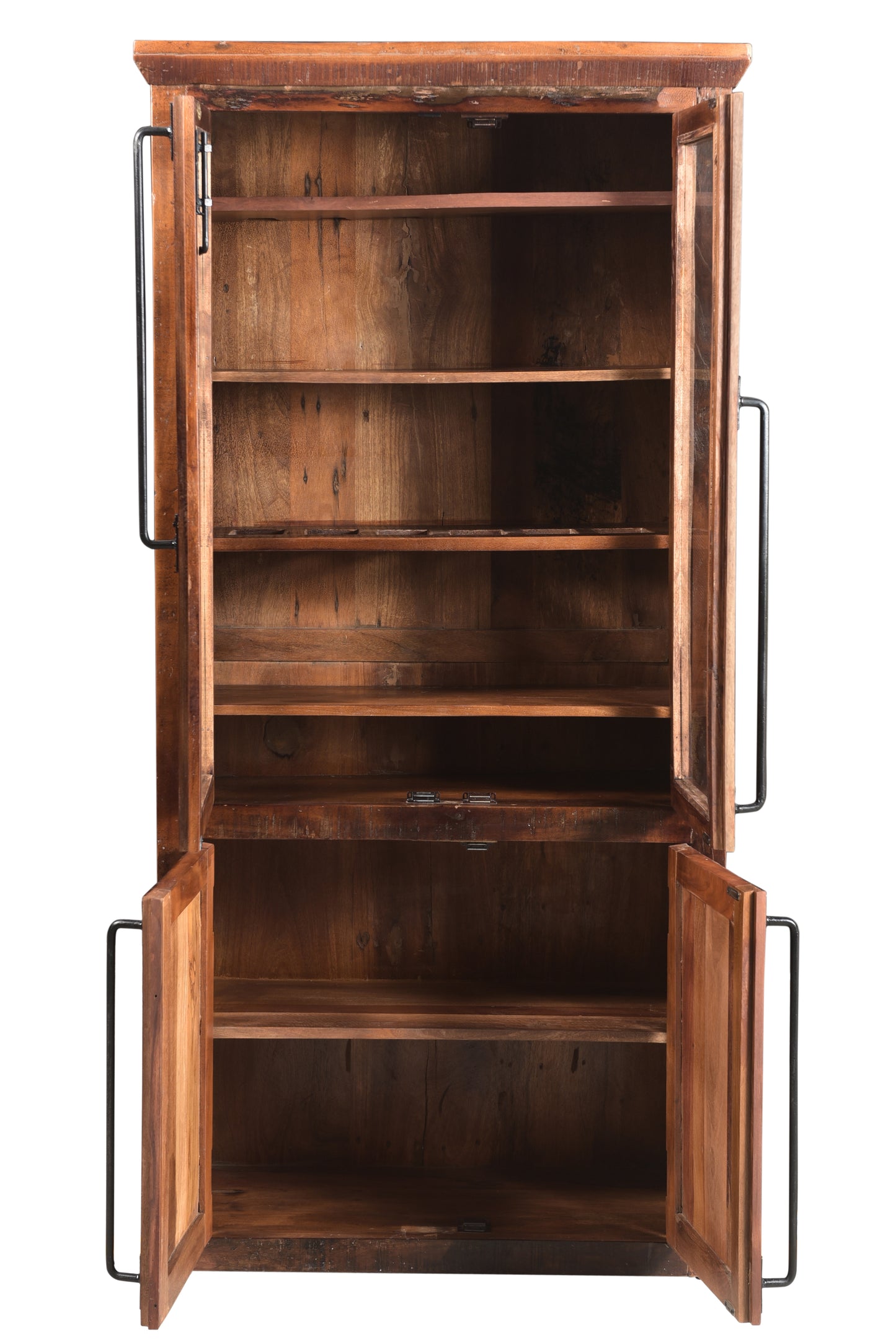 Close-up of book shelf detailing