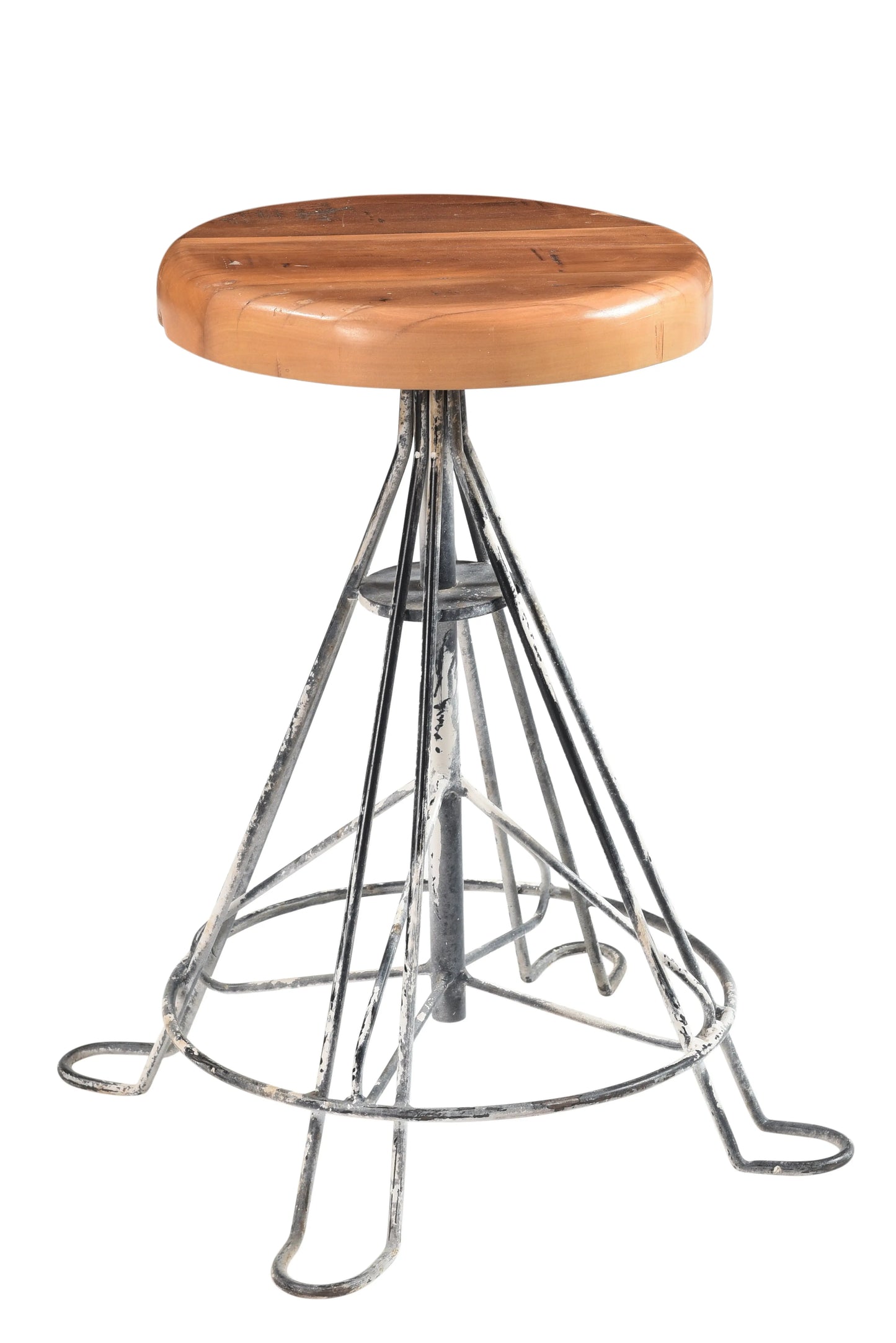 Another view of Iron stool.
