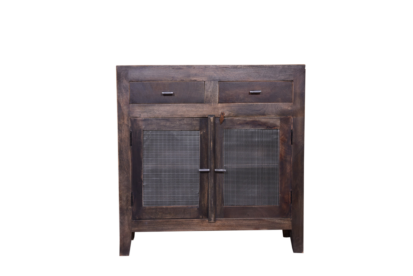 Dark wood storage cabinets with elegant design