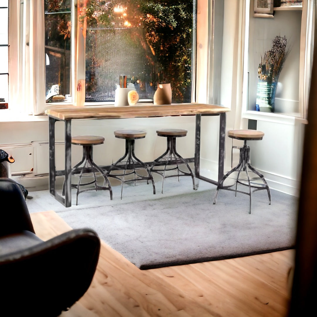 Sofa table in a cozy living room setting.