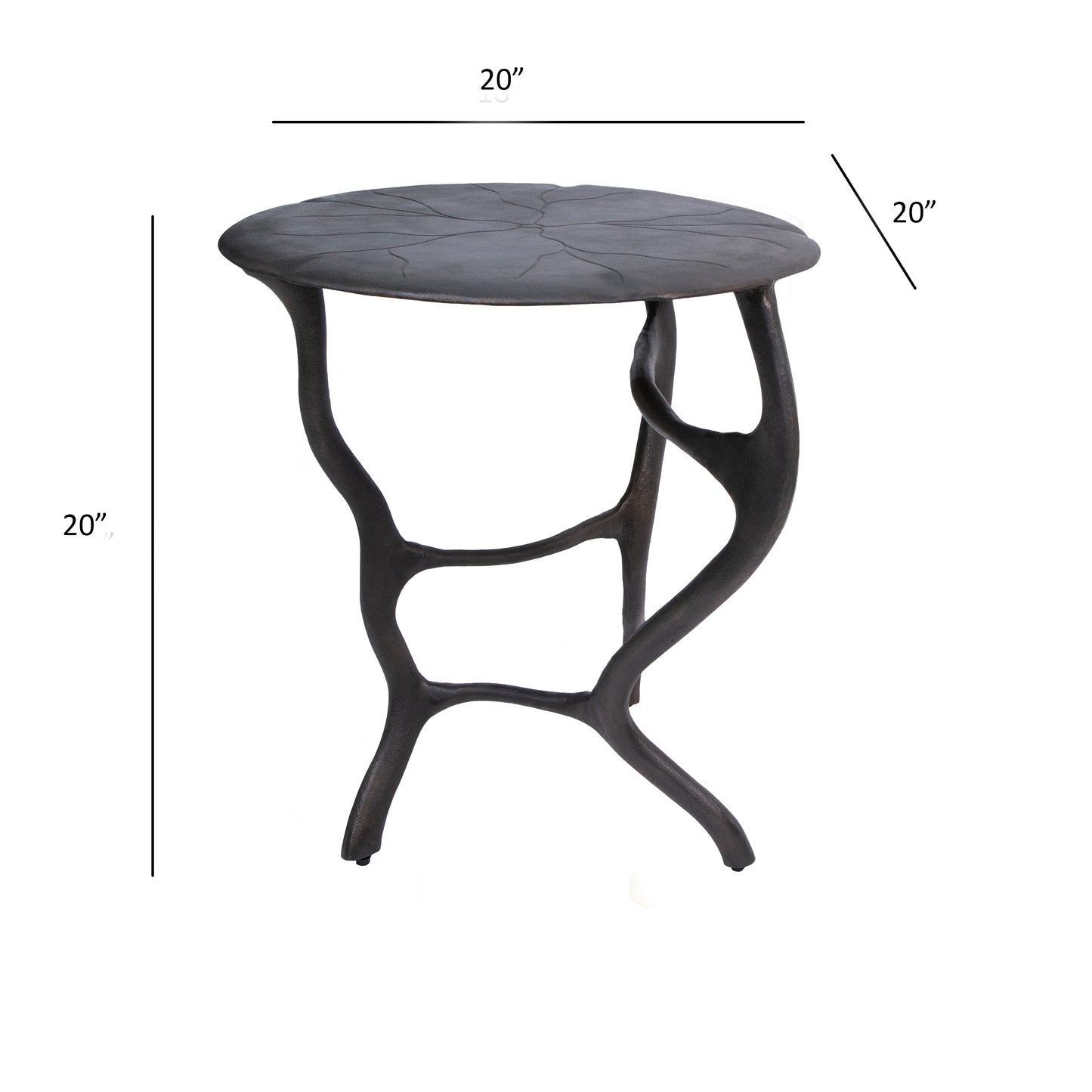 Stylish side table with details