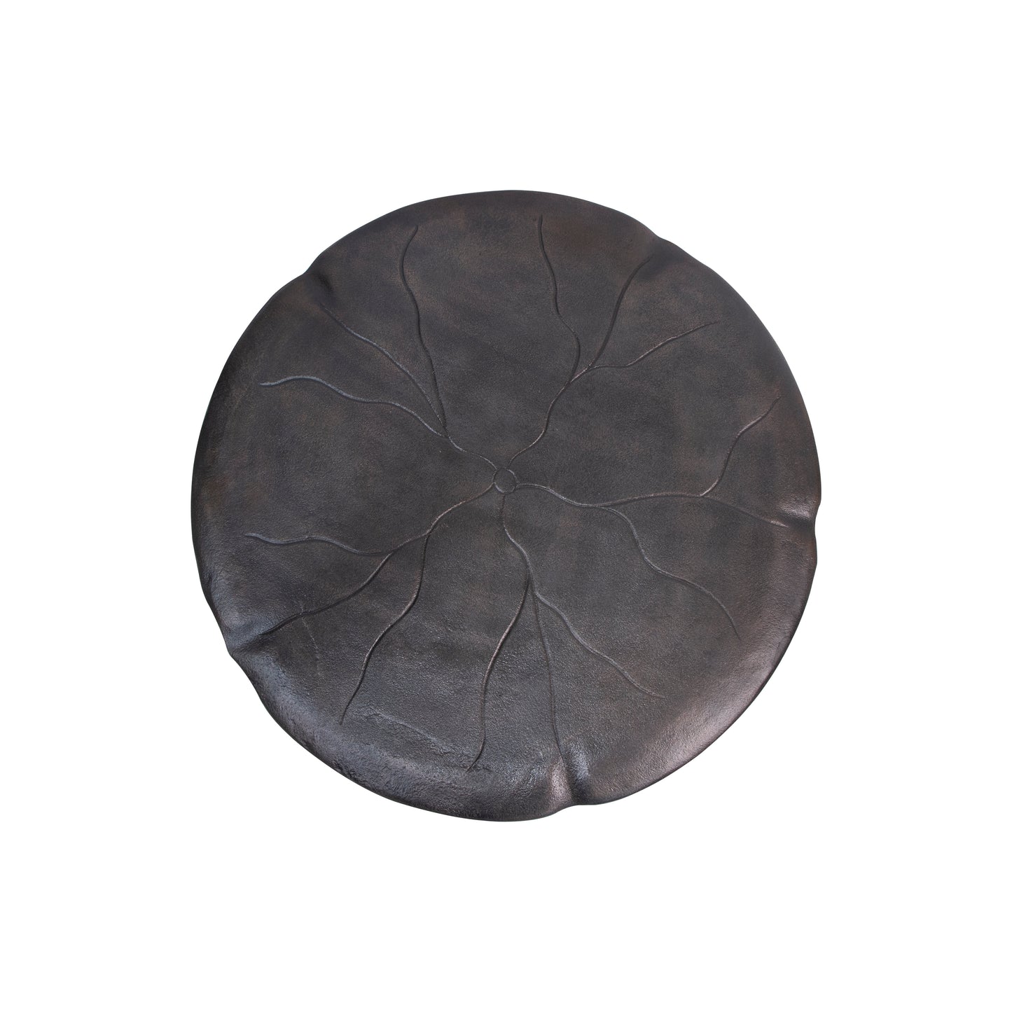 Top view of a stylish side table