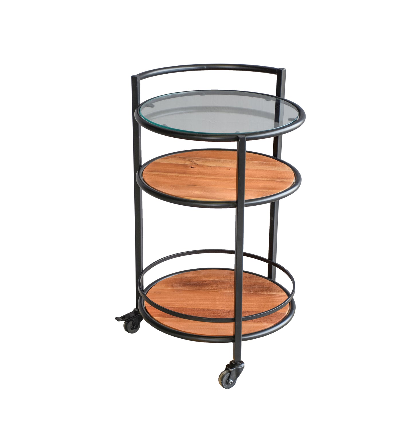 Elegant Bar Trolley with three-tier storage for drinks and décor