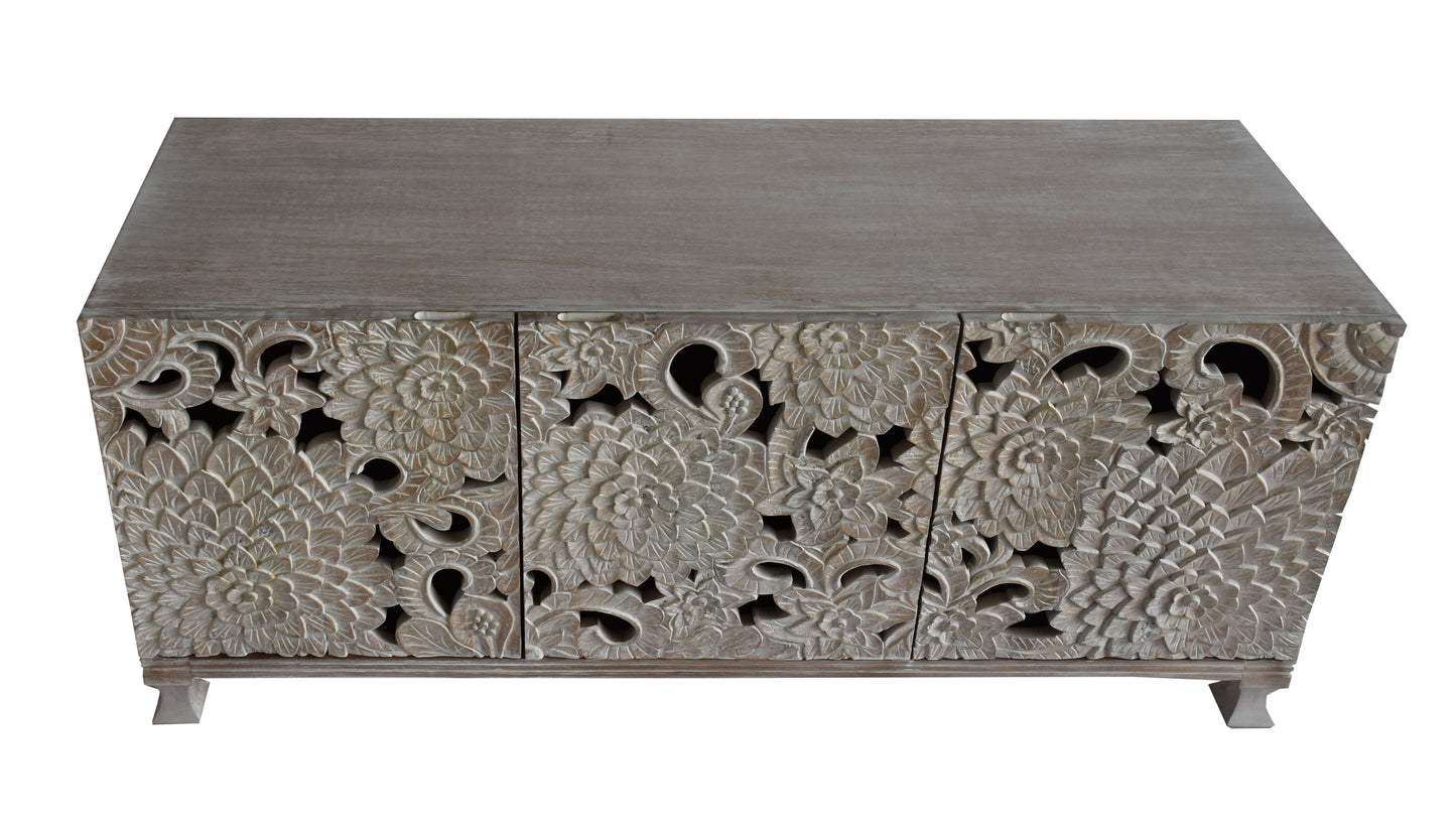 Top view of a wooden chest.