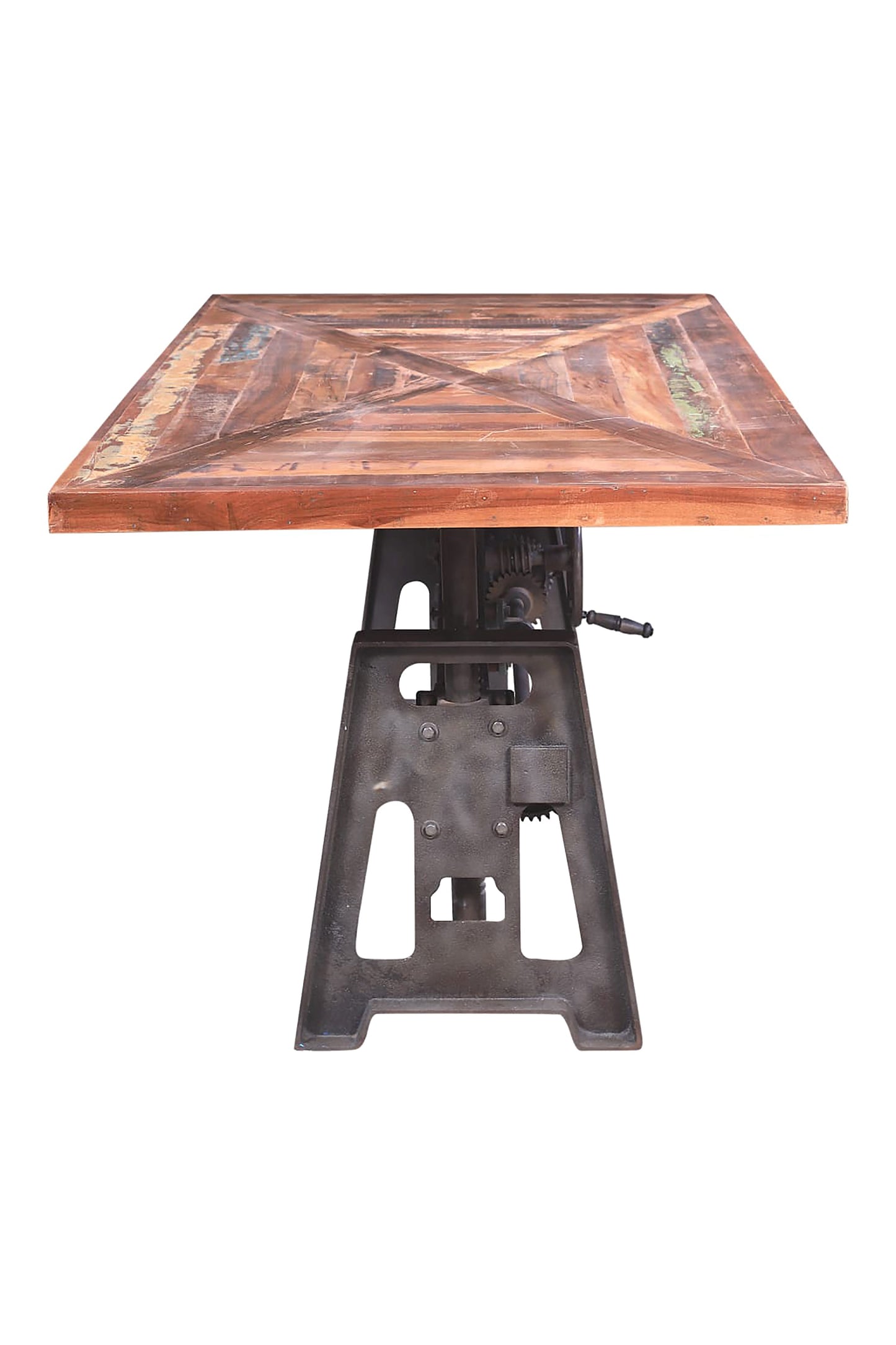 Baron reclaimed wood industrial dining table