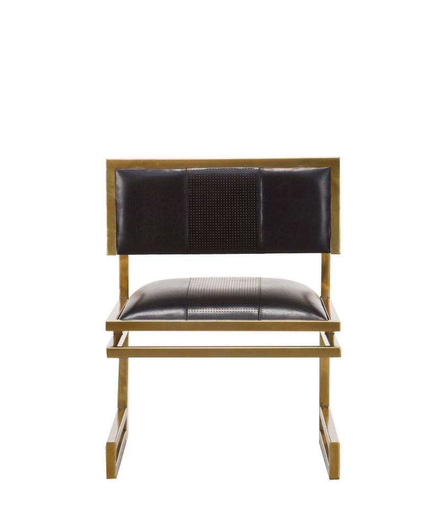 Back view of stylish armchair.