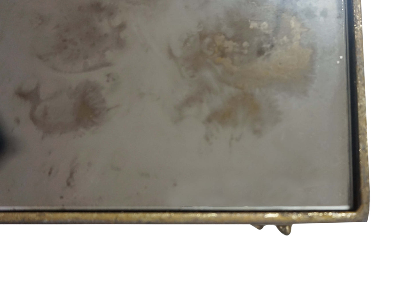 Top view showcasing coffee table’s unique design.