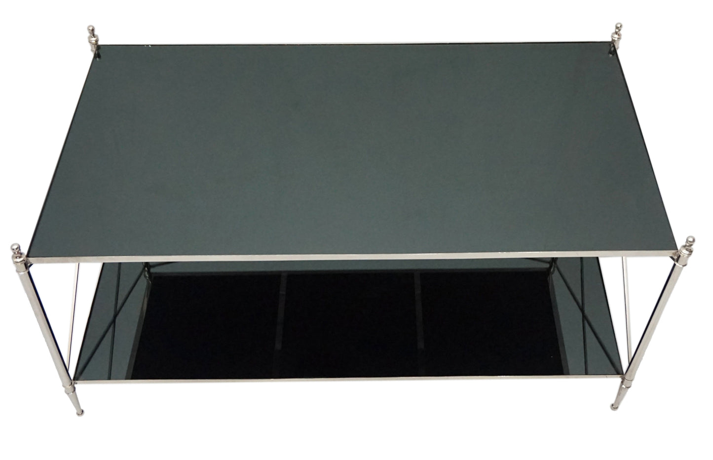 Top view of elegant coffee table design