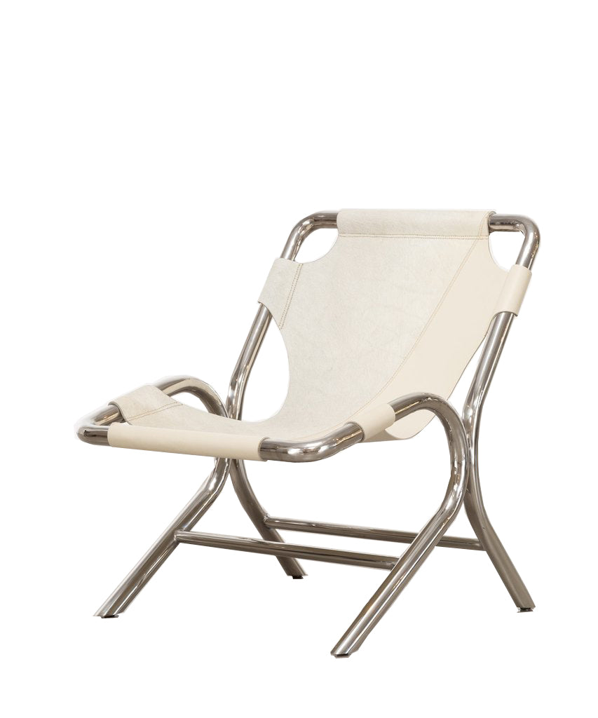 Side view of Keagan Sling Lounge Chair