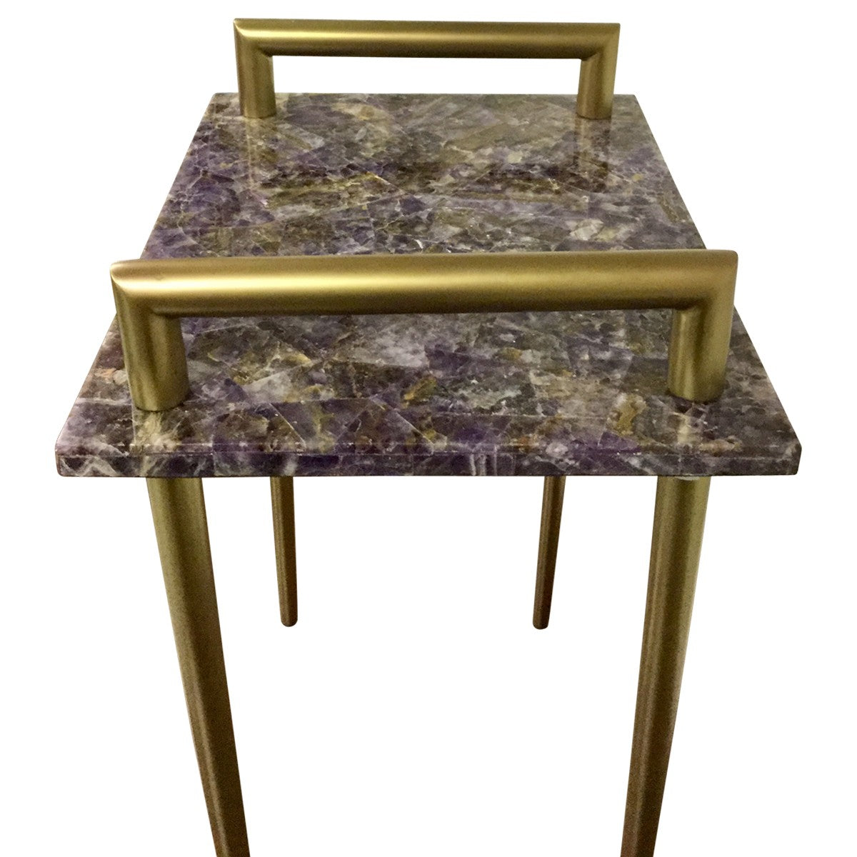 Front view of luxury end table.