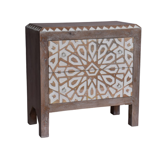 Side view of accent table.