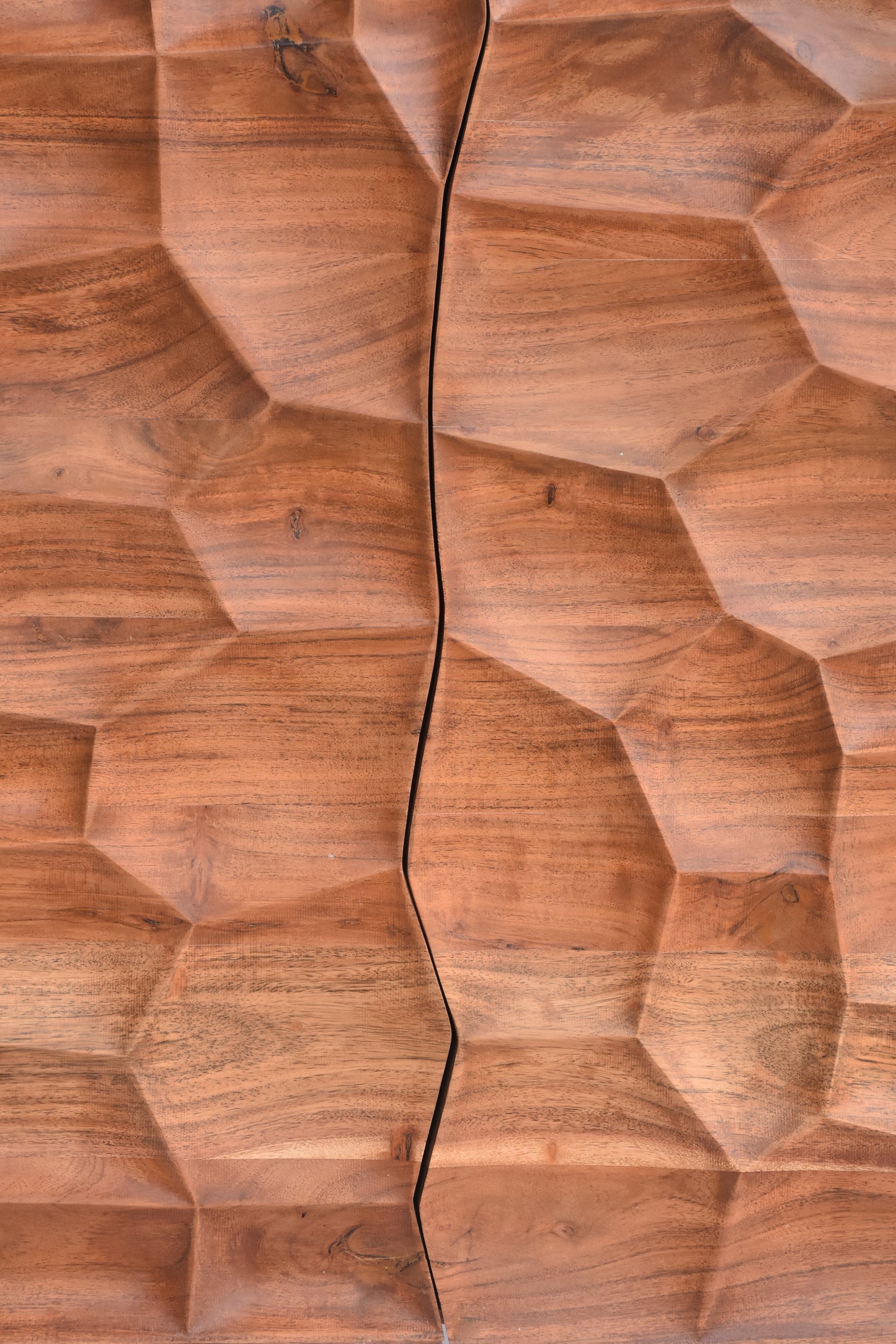 Close-up of Cabinet's textured surface