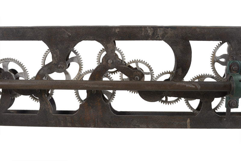 Bottom view of dining table highlighting sturdy frame.