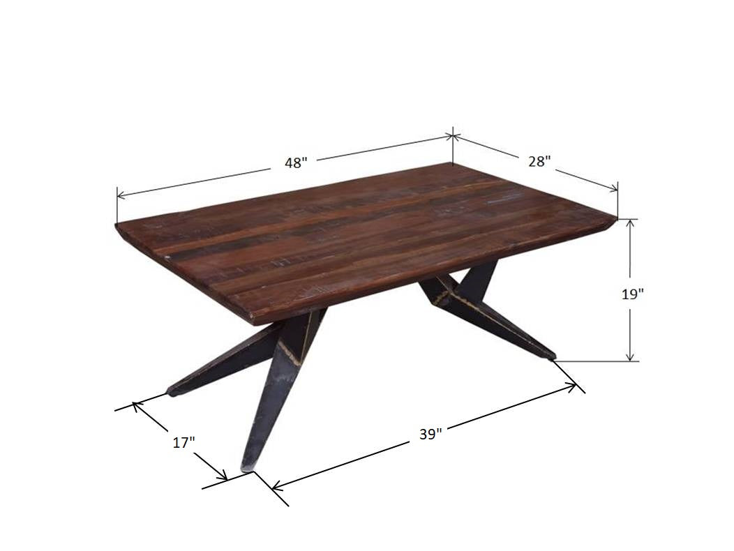 Coffee table in a modern living room setting.