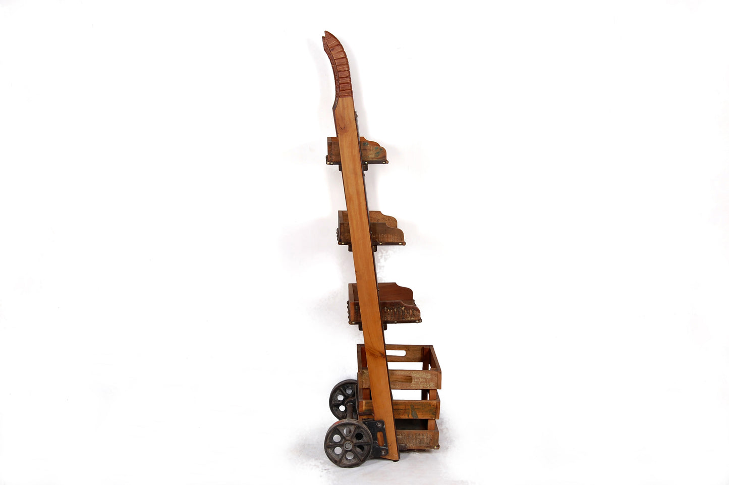 Angled view of Norris Industrial Shelf.
