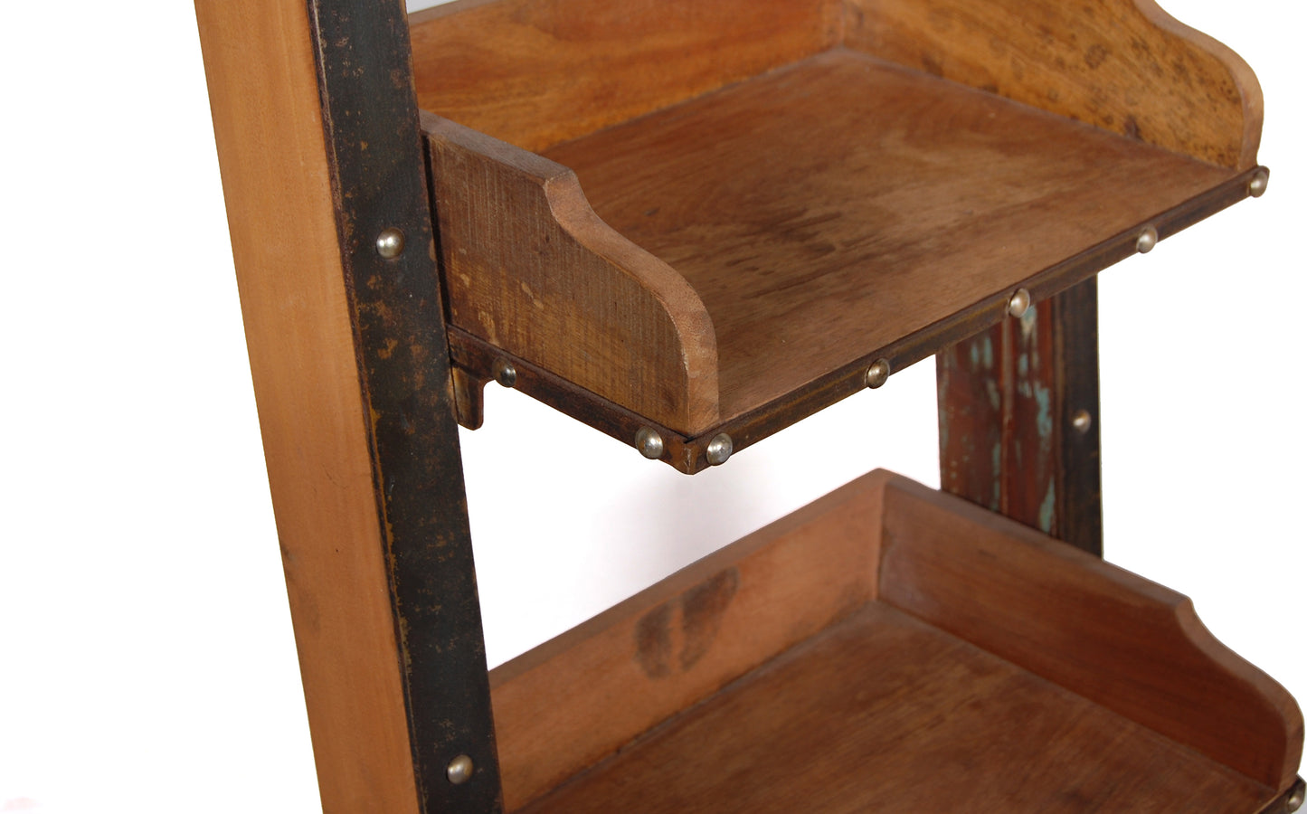 Close-up of Norris Industrial Shelf’s rack.