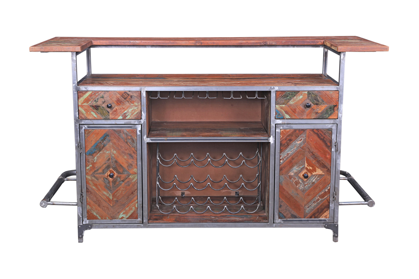 Front view of home bar counter