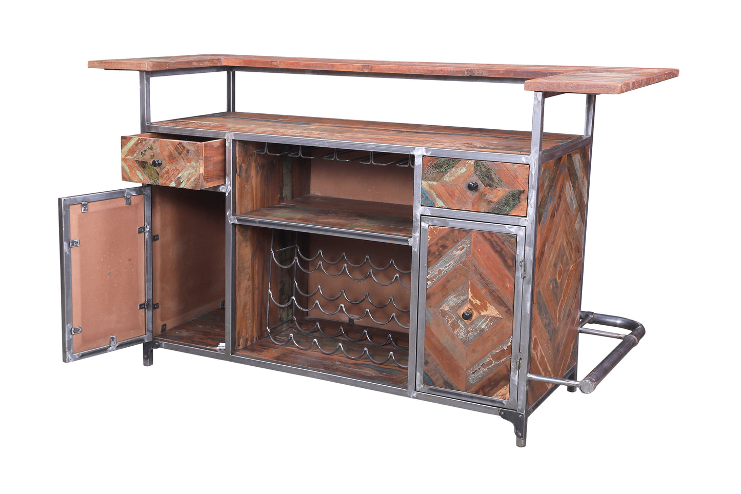 Another front view of home bar counter