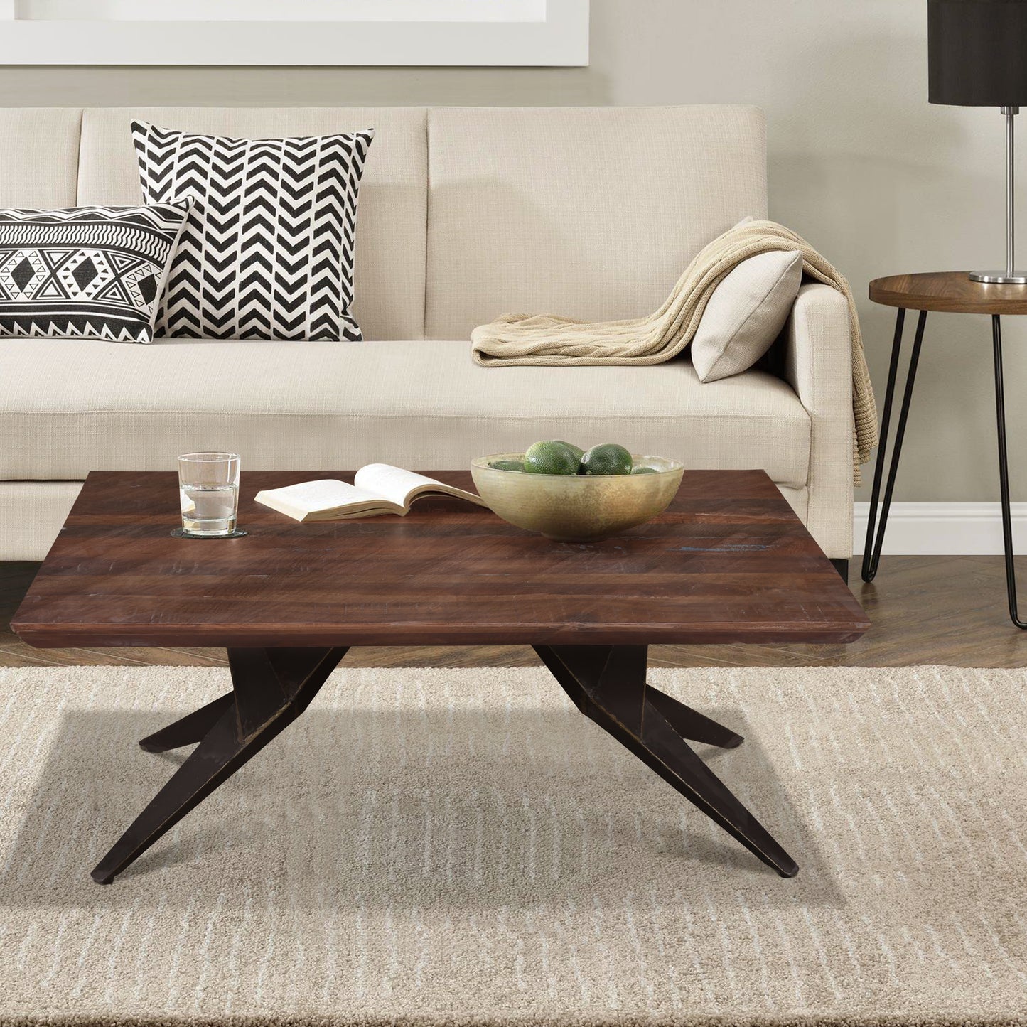 Classic wooden coffee table with a natural look.