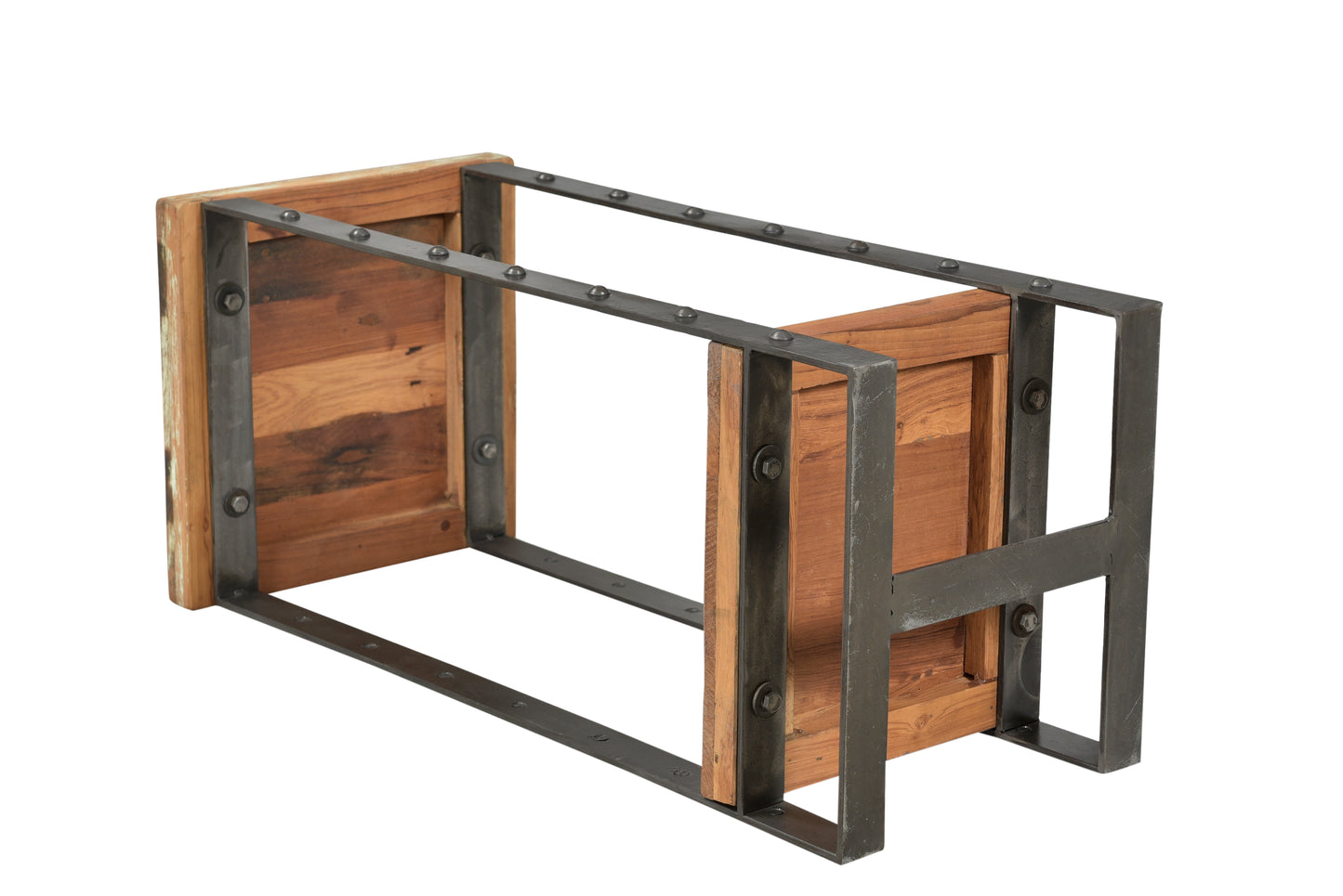 Bottom view of the end table .