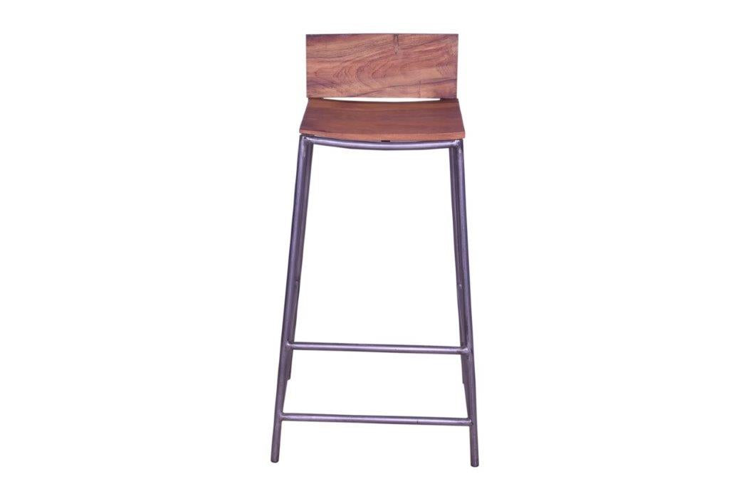 Front view of percy bar stool .