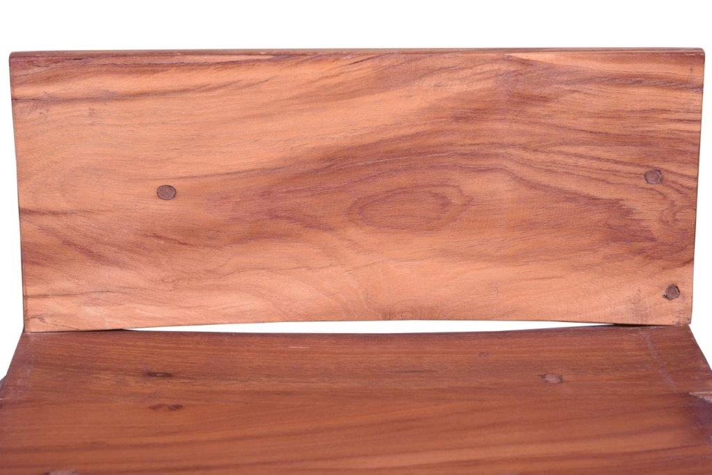 detailed view of bar stool wood texture