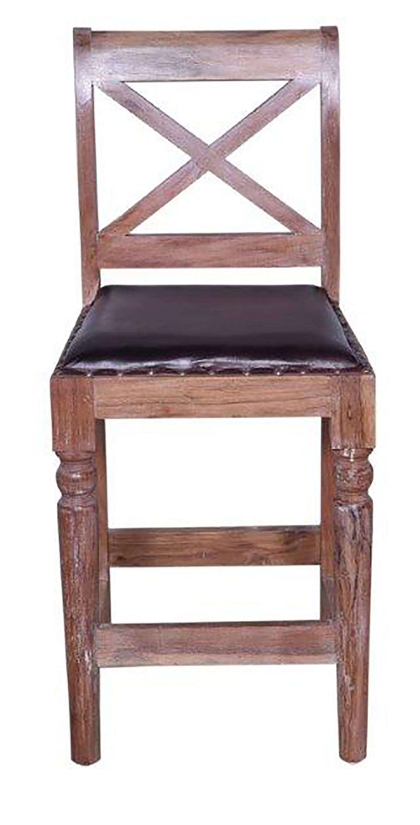 Front view of bar chair