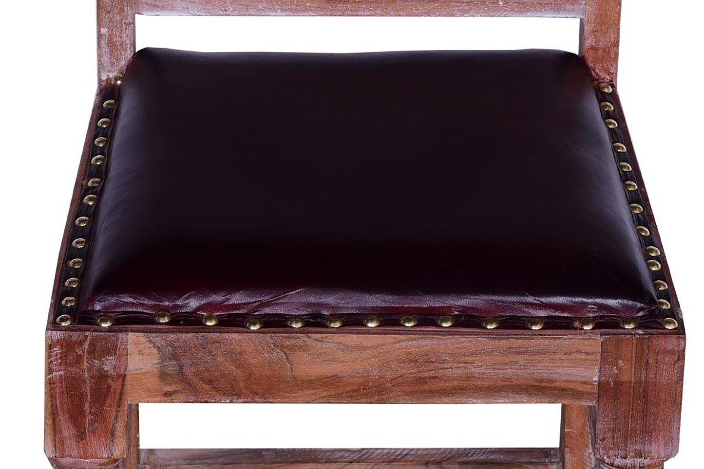 Close-up of bar chair seat