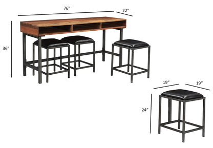 Luna Sofa Table with Stools