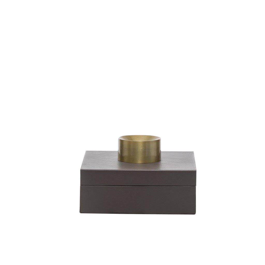 Acsent Box Pieter Small Leather Box – Compact Decorative Accent Box – Designe Gallerie