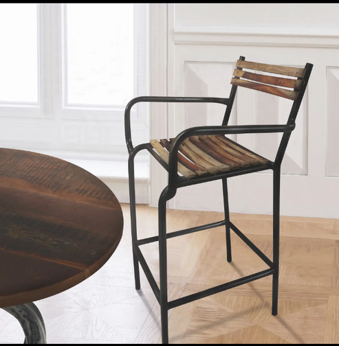 Rustic wood chair