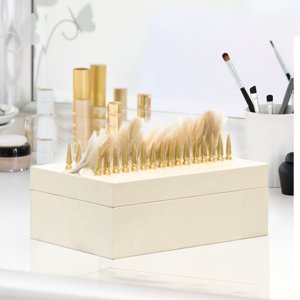 Decorative box on vanity setup