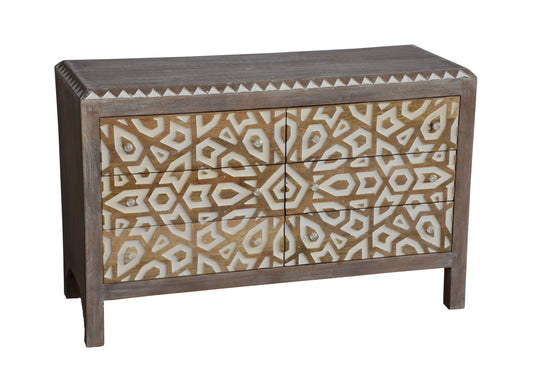 Side view of Mia Wooden Chest.