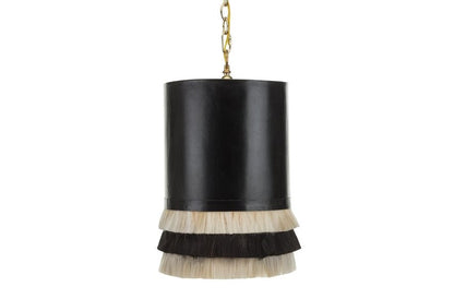 Harriet Black Leather Lamp